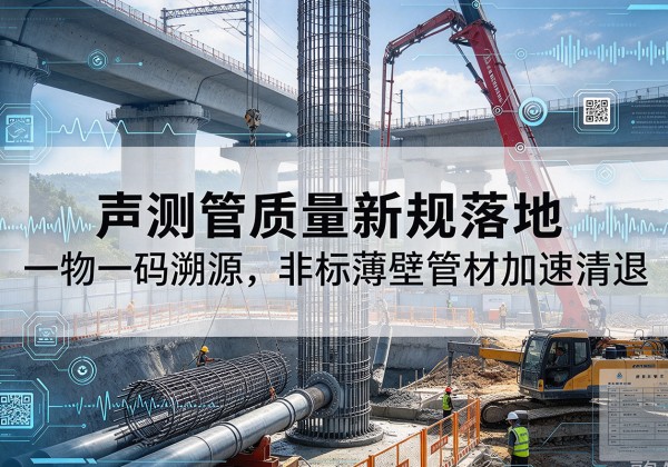 嘉定区声测管质量新规落地，一物一码溯源，非标薄壁管材加速清退